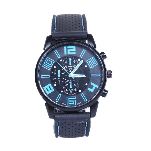 Casual Watches Fashion Quartz Band Silicone Man Sport Wrist