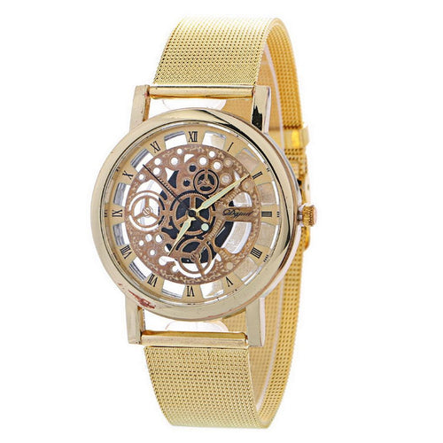 Fashion 9cm 24cm 0 Wristwatch 5inch Casual Round Glass Watchband Gold Quartz 4inch Men 1 3 9 Buckle 9cm Silver Alloy 1 8inch