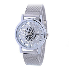 Load image into Gallery viewer, Fashion 9cm 24cm 0 Wristwatch 5inch Casual Round Glass Watchband Gold Quartz 4inch Men 1 3 9 Buckle 9cm Silver Alloy 1 8inch