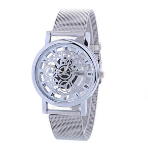 Fashion 9cm 24cm 0 Wristwatch 5inch Casual Round Glass Watchband Gold Quartz 4inch Men 1 3 9 Buckle 9cm Silver Alloy 1 8inch