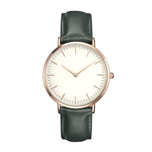 Bracelet Wrist Bangle To Schedule Analog Watch Easy Synthetic Quartz Leather Round Women Read Fashion 8mm Band Complete