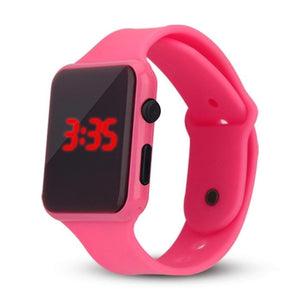 Clock Thin Square provide Digital accurate Fashion and Plastic Watch Ultra precise time Sporting It LED Wrist keeping