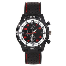 Load image into Gallery viewer, 0 etc 2 Silicone New Dial Analog Casual  45inch Black 1 Round Wrist 82inch Sports Band 3 Watch Men 1cm Sport Running 7cm Quartz