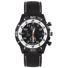 Load image into Gallery viewer, 0 etc 2 Silicone New Dial Analog Casual  45inch Black 1 Round Wrist 82inch Sports Band 3 Watch Men 1cm Sport Running 7cm Quartz